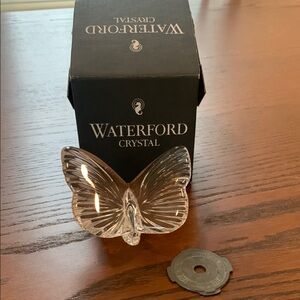 Waterford Crystal White Decor Butterfly